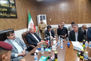 نشست مشترک مسئولان ایرانی و عراقی در مرز زرباطیه – مهران، برگزار شد