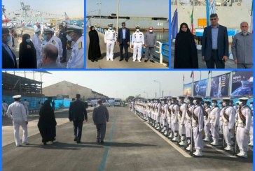 آیین استقبال از ناوگروه ۷۵ نداجا در بندرعباس