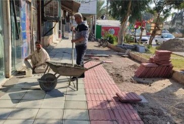 شهرداری مهران و تلاش در راستای نشاط مبلمان شهری