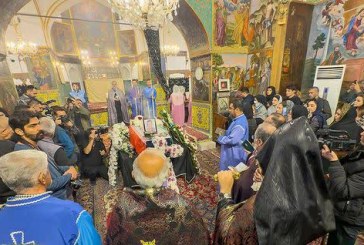 اولین شهید مسیحی جنگ رمضان تشییع شد