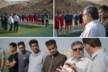 حضور فریدون همتی در محل تمرینات تیم نوجوانان لیگ برتر علوی ایلام