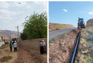 ۷۳۰۰ متر توسعه و اصلاح خطوط انتقال و شبکه آبرسانی شهرستان سیروان