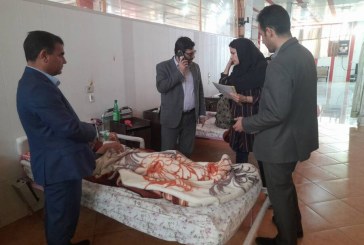 دیدار بازرس کل استان با کودکان شیرخوارگاه و ساکنان مرکز سالمندان بهزیستی ایلام