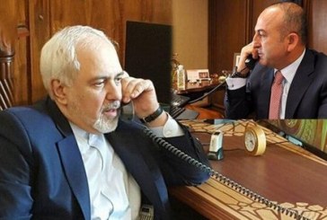 ظريف يتناول مع نظيريه التركي والقطري آخر المستجدات السياسية على الساحة الأفغانية
