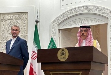 اميرعبداللهيان: نمد يدنا للتعاون مع دول الجوار/ بن فرحان: السعودية عازمة على توسيع العلاقات مع ايران